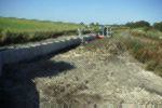 Excavating the winding hole.