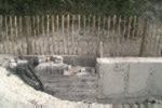 The new and old walls